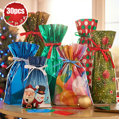 🎄30PCS Drawstring Christmas Gift Bags 🎅Christmas Early Bird Offer: 50% OFF!
