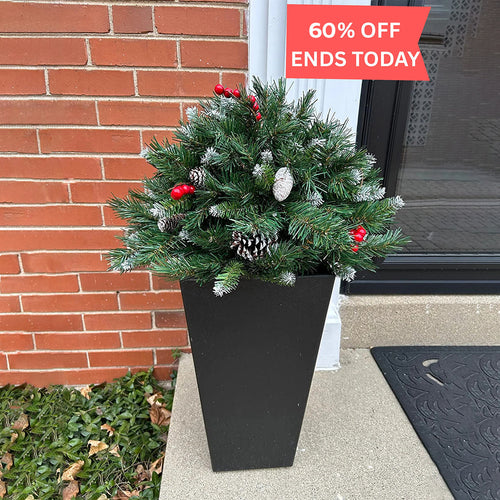 Last Day 60% Off🎉Pre-lit Artificial Christmas Tree Urn Filler