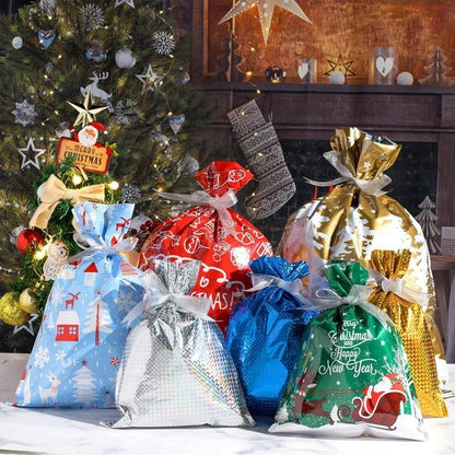 🎄30PCS Drawstring Christmas Gift Bags 🎅Christmas Early Bird Offer: 50% OFF!
